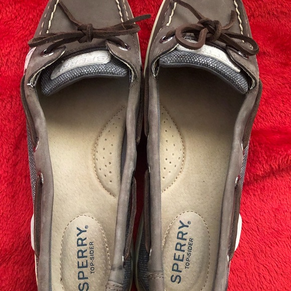 Sperry Women's Gray and White Boat Shoes - Picture 2 of 3